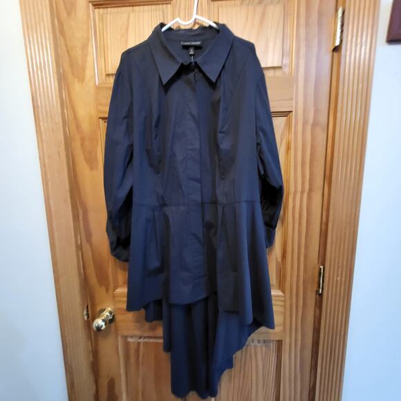 NWT LANE BRYANT Long Sleeve Long Sleeve Extreme Peplum Tunic size 24 - Picture 5 of 5